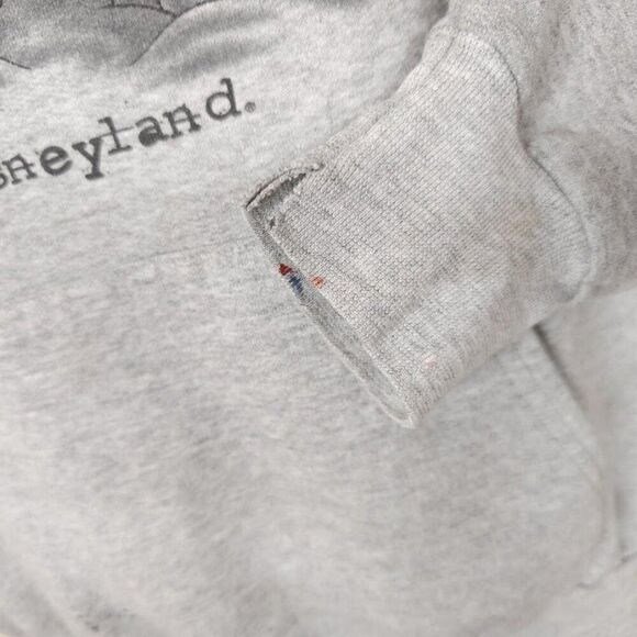 Vintage Disneyland Sweatshirt Hoodie Mens Size Small Gray 90s Y2K Group Hug - Picture 3 of 7